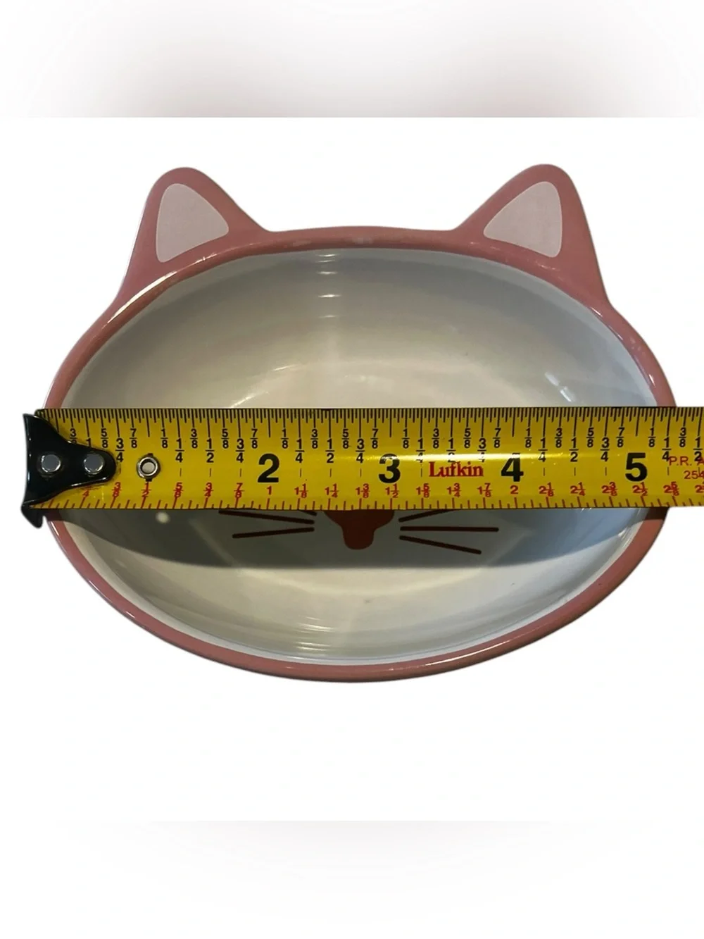 Pink Cat-Shaped Ceramic Accessory Dish- Cute Whisker Design EUC
